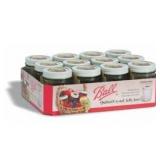 Ball Quilted Crystal Mason Jar w/ Lid & Band  Regular Mouth  8 Ounces  11 Count