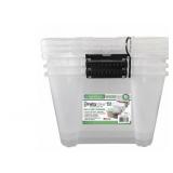 Greenmade InstaView 3 Pack 45 Quart Multi-Use Storage Bins M4A. New