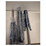 Mainstays Space-Saving 2-Tier Steel Tripod Hanging Clothes Drying Rack  Blue/Silver