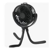 Mainstays 4" New 3-speed Portable Rechargeable Fan with Flexible Tripod and Digital Display
