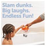 Jool Baby Bath Time Basketball Hoop with 1 Balls - Suction-Mount Tub Toy for Toddlers