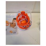 Jool Baby Bath Time Basketball Hoop with 1 Balls - Suction-Mount Tub Toy for Toddlers
