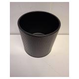 BLACK FLOWER POT CLOSED BOTTOM WITH PLASTIC TRAY