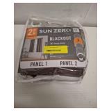 Sun Zero 2-pack Arlo Textured Thermal Insulated Grommet Curtain Panel Pair  40 x63   Mocha Brown