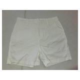 Gloria Vanderbilt Women High Rise Cotton Chino Shorts SIZE 10