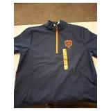 Chicago Bears NFL Quarter-Zip Pullover Jacket XXL