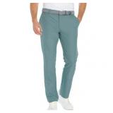 Greg Norman Menâs ML75 Microfiber Yarn Stretch Fabric Midweight Chino Pant (Green  32Wx32L)
