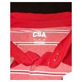 Wisconsin Badgers NCAA Striped Polo Shirt