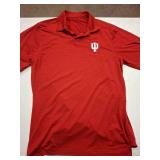 Indiana Hoosiers Mens Crimson Tribute Short Sleeve Polo SIZE M