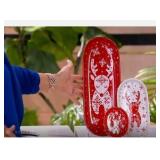 Temp-tations Seasonal Set of 3 Sort and Stack Reindeer Trays