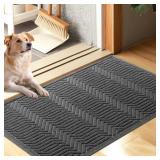FACTORY SEALED - Door Mat Indoor Entrance, Sturdy Front Door Mat Outdoor, Absorbent Muddy Dirt Resist Welcome Door Mats, Non-Slip Backing Entry Mat Doormat for Entryway, Fade and Stain Resistant, 36x2