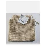 APPEARS NEW - NEW LePouf 100% Cotton Hand Knitted chair cushions Set of (4) Four, see photos.