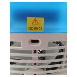 APPEARS NEW - Portable Air Conditioner, Personal Evaporative Air Cooler with Dual Tank, 2 Mist Modes, 3 Wind Speed, USB Powered Desk Cooling Fan with 7-Color Mood Lighting for Office/Bedroom