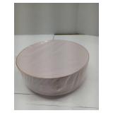 FACTORY SEALED - Nervure 50PCS Pink and Gold Plastic Plates - 10.25 inch Pink Disposable Plates with Gold Rim - Party Plate - Dinner Plate Ideal for Wedding & Party