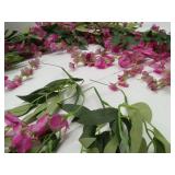 APPEARS NEW - CISDUEO 3 Pcs Wisteria Hanging Flowers Wisteria Flowers Vine Garland Wedding Arch Decoration Purple Red Artificial Wisteria Vines Hanging Flower Vines Silk for Party Garden Home Table Ba