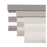 FACTORY SEALED - Persilux Linen Cordless Zebra Blinds for Windows, Privacy Light Filtering Dual Layer Blinds for Day and Night, Roller Shades for Bedroom,Living Room,Office (46 x 72, white)