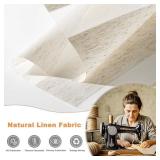 FACTORY SEALED - Persilux Linen Cordless Zebra Blinds for Windows, Privacy Light Filtering Dual Layer Blinds for Day and Night, Roller Shades for Bedroom,Living Room,Office (46 x 72, white)