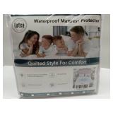 FACTORY SEALED - Lutea Waterproof Quilted Mattress Protector - Full Size