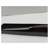 FACTORY SEALED - TONGMARU Bread Knife, 8 inch Professional High Carbon Razor Super Sharp German Stainless Steel - Cooking Kitchen Bread Knife with Ergonomic Forged PakkaWood Handle, with Luxury Gift B