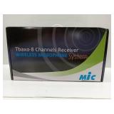 FACTORY SEALED - Wireless Microphone System UHF 8 Channel Lavalier Mic Bodypacks Lapel Mic 8 Headsets for Karaoke System Church Speaking Conference Meeting Classroom Wedding Party Meeting School