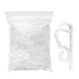 UNOONE Christmas Light Clips - White Hooks for Outdoor String Lights- Gutter Clips for Hanging Outdoor Lights - Holiday Light Slips for Halloween Christmas - 100 Pack (White)