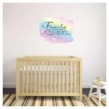 FACTORY SEALED - Design With Vinyl Home Wall Decals All Because Two Fell in Love Cute Wall Art Sticker Memorialize Your Family Two People Fell in Love Vinyl Multi - Size: 30 in X 21 in