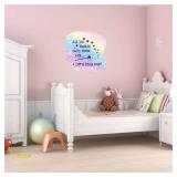 FACTORY SEALED - Design With Vinyl Home Wall Decals Faith, Trust, Pixie Dust Cute Wall Art Sticker Faith, Trust, Pixie Dust: Multicolor - Size: 30 in X 30 in