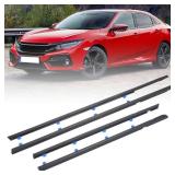 FACTORY SEALED - YZQPNB Weatherstrip Window Trim Seal Belt Compatible with 2012-2015 Honda Civic Front Rear Left Driver & Right Passenger Side Door Outside Belt # 72450-TR0-A01 72410-TR0-A01