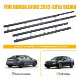 FACTORY SEALED - YZQPNB Weatherstrip Window Trim Seal Belt Compatible with 2012-2015 Honda Civic Front Rear Left Driver & Right Passenger Side Door Outside Belt # 72450-TR0-A01 72410-TR0-A01