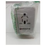 APPEARS NEW - Universal Travel Adapter Worldwide- 35W GaN III/PD Fast Charge European Travel Plug Adapter with 3 USB-C& 2 USB-A Ports, International Power Adapter for US to Europe UK AUS Japan(Type C/