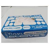 ProHeal Vinyl Disposable Gloves Small - 100 Clear Food Safe Cooking and Household Cleaning Gloves - Powder Free and Latex Free Kitchen Glove for Meal Prep and Food Service