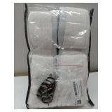 FACTORY SEALED - 90 Inch Pinch Pleated Linen Curtains 2 Panel Set for Living Room Cream Natural Thick Linen Textured Drapes 90 Inches Long Pinch Pleat Drapes Birch Ivory Semi Sheer Curtain for Dining 