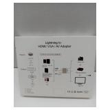 APPEARS NEW - Lightning to HDMI/VGA/AV Multi-Adapter