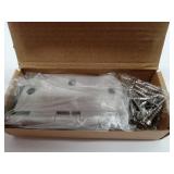FACTORY SEALED - 3 Pack Rounded Satin Door Hinges Brushed Nickel 3.5 Inch Interior 3 1/2 Inch 5/8 Radius Corners Iron Bifold Silver Residential Bed Room Hinge for Doors Hardware Controls House Decor A
