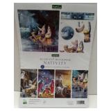 FACTORY SEALED - Katy Sue Nativity Die-Cut Decoupage Selection Pack. Contains 12 Pre-Cut Die Cut Decoupage Paper Sheets for Christmas Card Making Supplies. 3 Copies Each of 4 Different Nativity Design