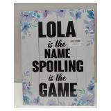 FACTORY SEALED - Floral Name Game Wall Sign