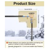 FACTORY SEALED - Backflow Preventer Insulation Cover (5Â°F), POROLIR 12X13" Thicker Pressure Vacuum Breaker Cover, Water Well Pump Sprinkler Valve Cover, Outdoor Faucet Cover for Winter, Khaki