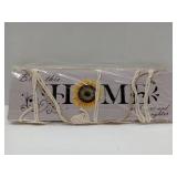 FACTORY SEALED - Gwisml Bless This Home with Love and Laughter Hanging Photo Display Board with 16 Clips 5 Strings,Rustic Style Picture Collage Frames Wall Decor Wood Hanging for Home DÃ©cor,Housewa