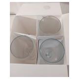 Libbey Claret Footed Iced Tea Glasses, Set of 4 (missing 1)