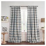 Grainger Buffalo Check Blackout Window Curtain - Retail: $182.47