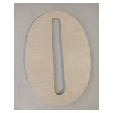 \0\" Wooden Number with 2 mounting holes"