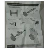 Decorative Curtain Rod Holdback with Floral Design - Satin Nickel Finish