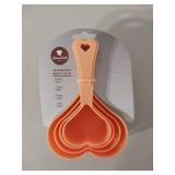 Prime Cook Heart-Shaped Stackable Measuring Cups Set 4-Piece