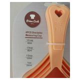 Prime Cook Heart-Shaped Stackable Measuring Cups Set 4-Piece