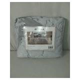 2PC Silver/Gray Twin/Twin XL (68 x 90 ) 2 in 1 Reversible Duvet Cover & Sham Set (Comforter not Included)