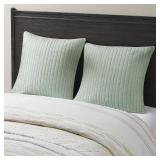 Ink+Ivy Camila Embroidered Cotton Sham, European Bedding - Retail: $94.4