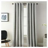 Nanshing Fuller Grommet Single Curtain Panel, Anthracite, 54 x 84" - Retail: $80