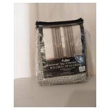 Nanshing Fuller Grommet Single Curtain Panel, Anthracite, 54 x 84" - Retail: $80