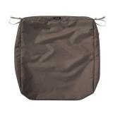 Classic Accessories Ravenna Water-Resistant Patio Seat Cushion Cover 21 x 19 x 5 inch Dark Taupe