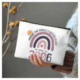 FACTORY SEALED - Rone168 18th Birthday Gifts for Girls, Funny 18 Year Old Gifts, Making The World a Better Place Since 2006, Organizer Bag, 10x7 Inches